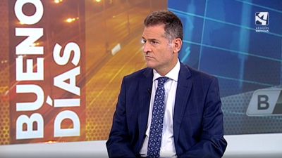 Manuel Bellido, presidente del TSJA, en el plató del programa 'Buenos Días, Aragón'.