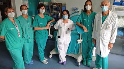 Trabajadores del Hospital Miguel Servet de Zaragoza.