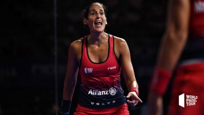 Majo Sánchez Alayeto, durante un partido en el reciente Barcelona Máster.
