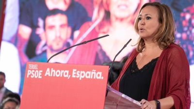 La secretaria general del PSOE Teruel, Mayte Pérez.