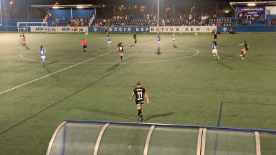 Una imagen del encuentro disputado entre el SE AEM y el Zaragoza CFF.
