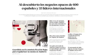 Captura de la web de El País.