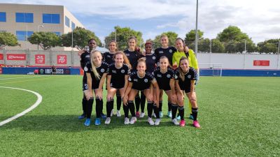 Once del Zaragoza CFF con el que se ha enfrentado al Collerense.