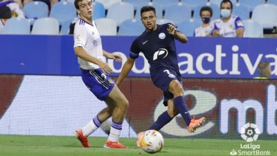 Francho, durante una partido de la presente temporada.