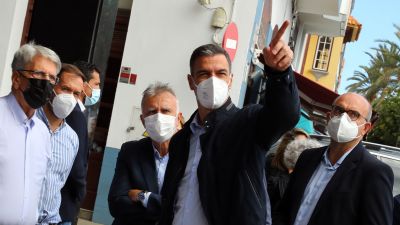isita del presidente del Gobierno, Pedro Sánchez, a la isla de La Palma (EFE).