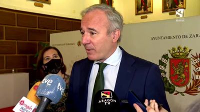 Jorge Azcón, alcalde de Zaragoza.