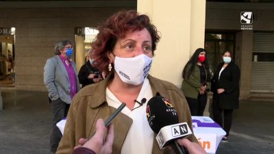 La portavoz de Podemos Aragón, Marta de Santos.