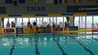 Una imagen del encuentro disputado este sábado en la piscina del Barceloneta.