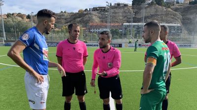 Cuarte y Binéfar protagonizaron un duelo muy disputado esta jornada.
