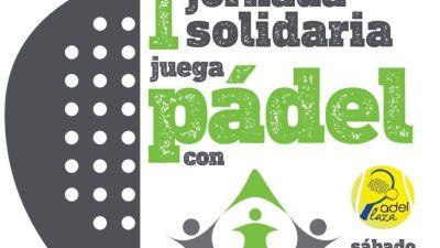 Cartel de la I Jornada Solidaria de Pádel organizada por Aspace.