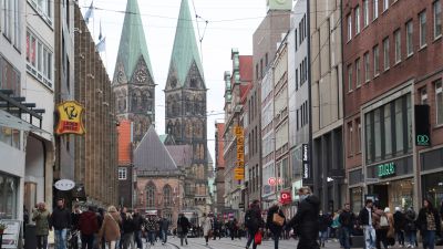 Calle del centro de Bremen, Alemania. (Foto: EFE)