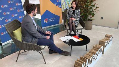 La ministra de Justicia, Pilar Llop, entrevistada este lunes en Aragón Radio y Aragón TV.