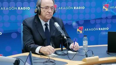Carlos Pérez Anadón, durante la entrevista de este lunes en Aragón Radio.