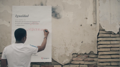 Imagen de uno de los videos promocionales elaborados por el Ayuntamiento de Zaragoza.