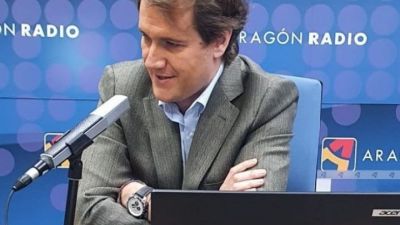 Manuel Giménez Larraz, durante la entrevista en Aragón Radio.