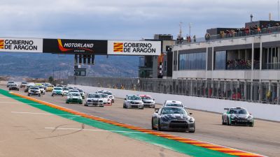 Una imagen del Trofeo Aniversario celebrado el MotorLand Aragón este domingo.