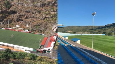 Imagen del estadio del Mensajero y del CD Brea.