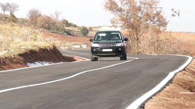 Imagen del acceso a la A-23 desde Lagueruela.
