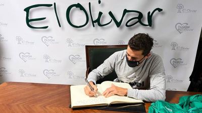 Iván Raña durante su entrevista ante El Olivar.
