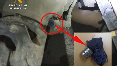 Imagen de uno de los tacógrafos intervenidos. (Foto: Guardia Civil).