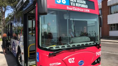 Autobús eléctrico de la línea 38. / Foto: Europa Press