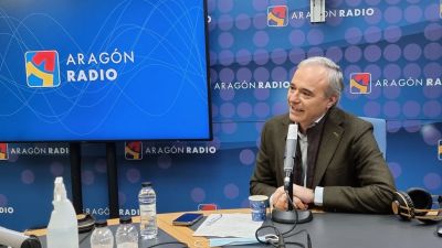 Javier Azcón, este lunes en el programa 'Despierta Aragón' de Aragón Radio.