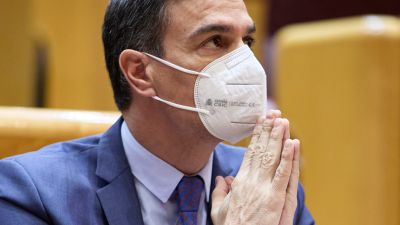 El presidente del Gobierno, Pedro Sánchez, en la Sesión de Control en el Senado. / Foto: EP