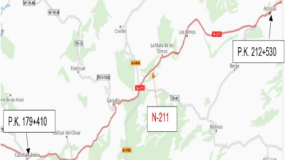 Tramo en el que se actuará. (Imagen: Ministerio de Transportes).