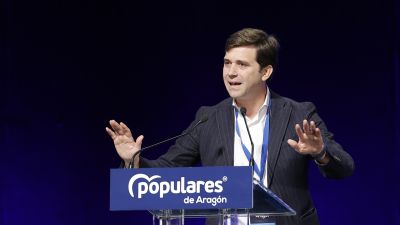 El presidente del PP Zaragoza, Ramón Celma, en el XIV Congreso Autonómico del PP de Aragón. / Foto: EP
