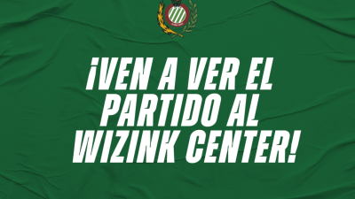 Cartel para ir a ver el encuentro en el Wizink Center.