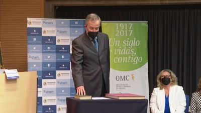 Javier García Tirado, presidente del Colegio de Médicos de Zaragoza, en una imagen de archivo.