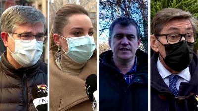 Diputados de los partidos que conforman el Gobierno de Aragón.