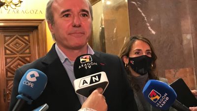 El presidente del PP Aragón y alcalde de Zaragoza, Jorge Azcón. / Europa Press.