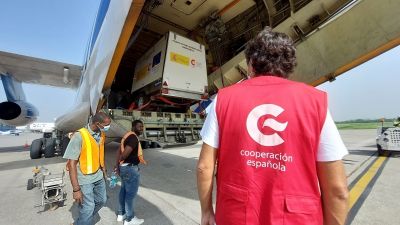 Un trabajador de la Cooperación Española. / Foto: EP.