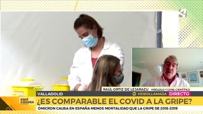 Entrevista al virólogo Ortiz de Lejarazu en el programa 'Aquí y Ahora', de Aragón TV.