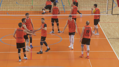 Imagen de un entrenamiento del CV Teruel.
