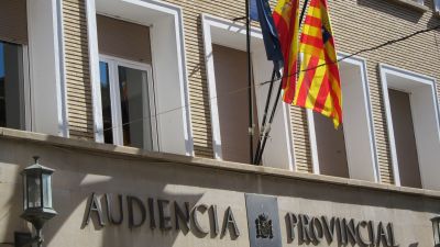 Fachada de la Audiencia de Huesca. / Foto: EP