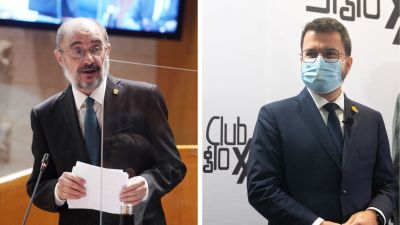 Javier Lambán y Pere Aragonès tenían previsto reunirse este viernes.