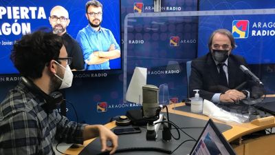 Carlos Pérez Anadón, durante la entrevista este viernes en Aragón Radio.