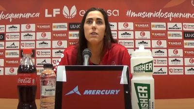 Vega Gimeno en rueda de prensa.