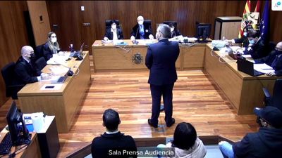 Imagen de la segunda sesión del juicio contra la banda de Badoo en Zaragoza.