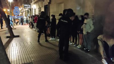 Dispositivo especial de la Policía Nacional. / Policía Nacional