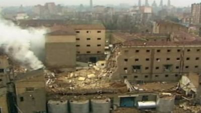 Imagen de la casa cuartel de la Guardia Civil de Zaragoza tras la explosión. / Foto: Europa Press