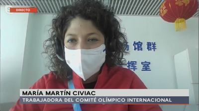 María Martín Civiac, en un momento de su intervención en Buenos Días Aragón.