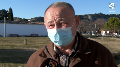 Mykola Gulyuk, ucraniano residente en Zuera (Zaragoza).