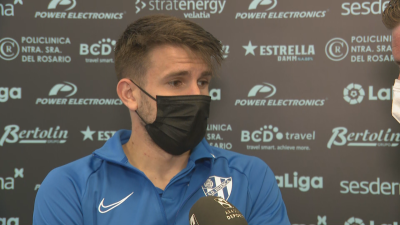 Gerard Valentín en zona mixta.
