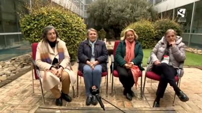 De izquierda a derecha, Pilar Alayeto, María Ángeles Hernando, Marimar Martín y Teresa Nogueras.