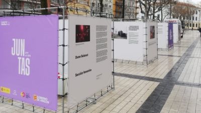 'Juntas por el 8M', en el paseo María Agustín de Zaragoza.