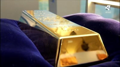 Un lingote de oro.