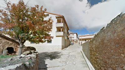 Imagen del lugar donde se ha producido el accidente, en Galve (Teruel).